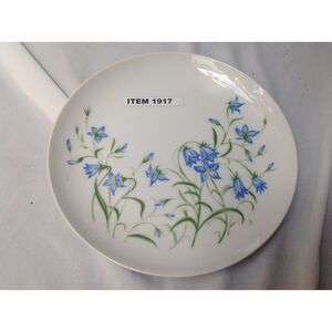 1917	 	Counterpoint made in Japan; blue flower white plate